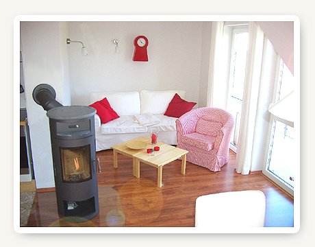 Ferienwohnung mit Kaminofen